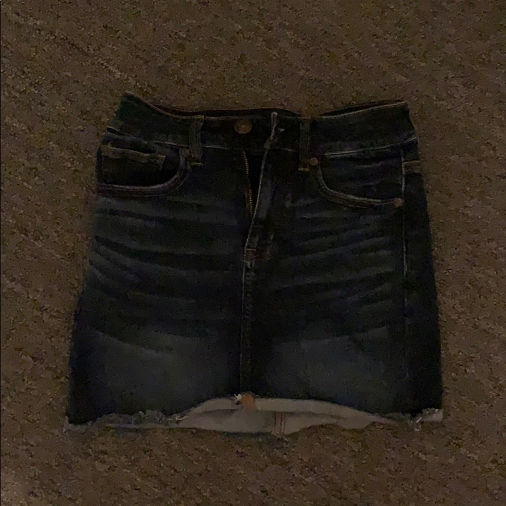 american eagle jean skirt